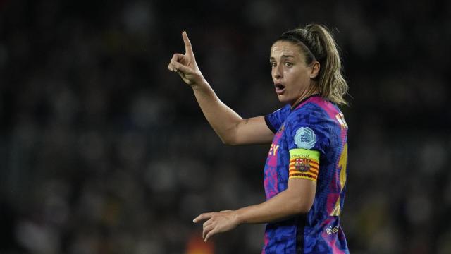 Alexia Putellas, autora del cuarto gol del Barcelona en El Clásico femenino de la Women's Champions League