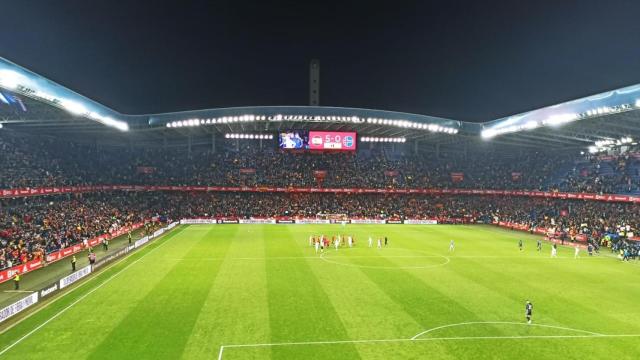 Final del partido entre España e Islandia, disputado el 29 de marzo en Riazor.