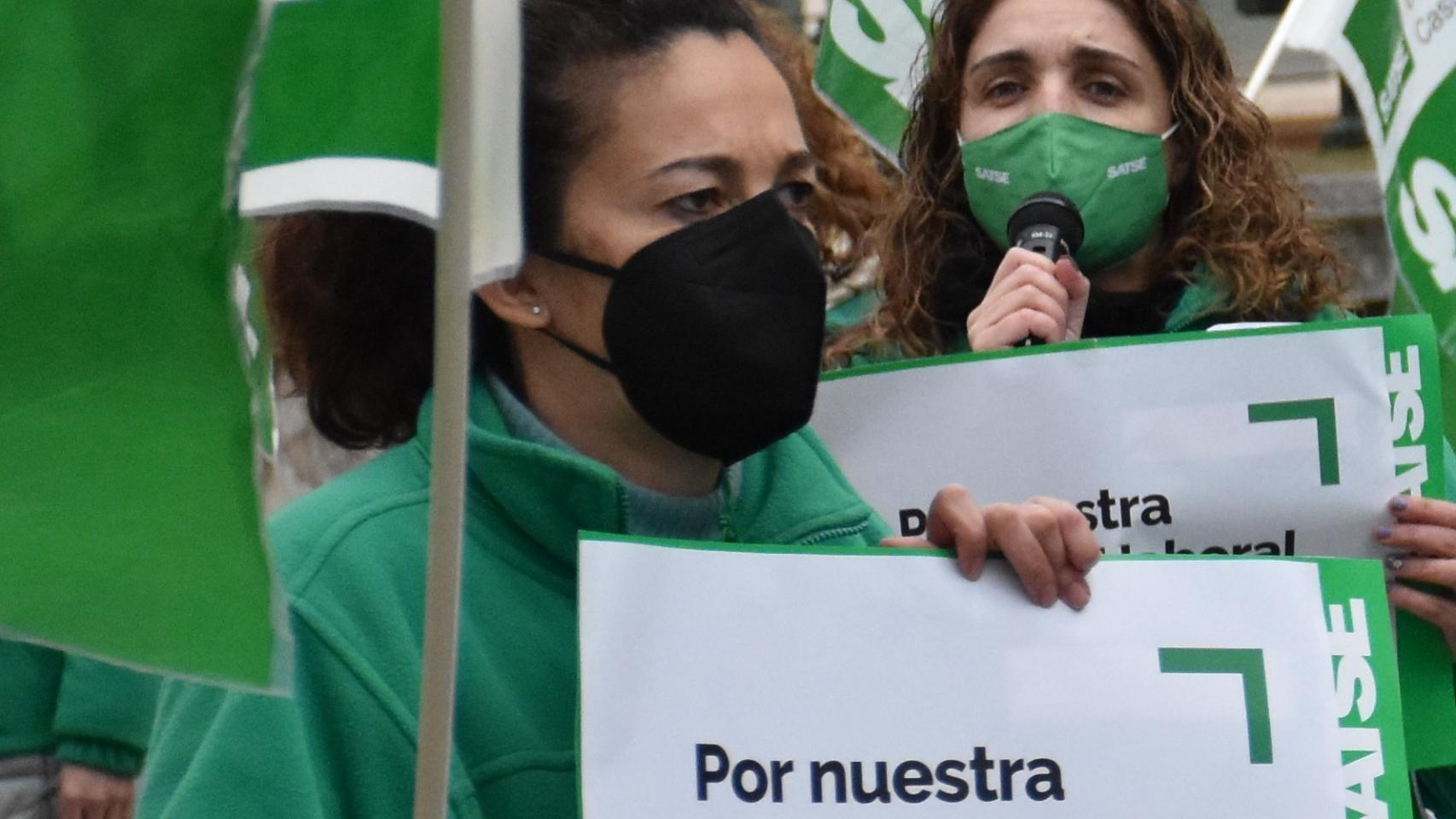 Concentración de Satse por los derechos de los profesionales médicos en Castilla y León
