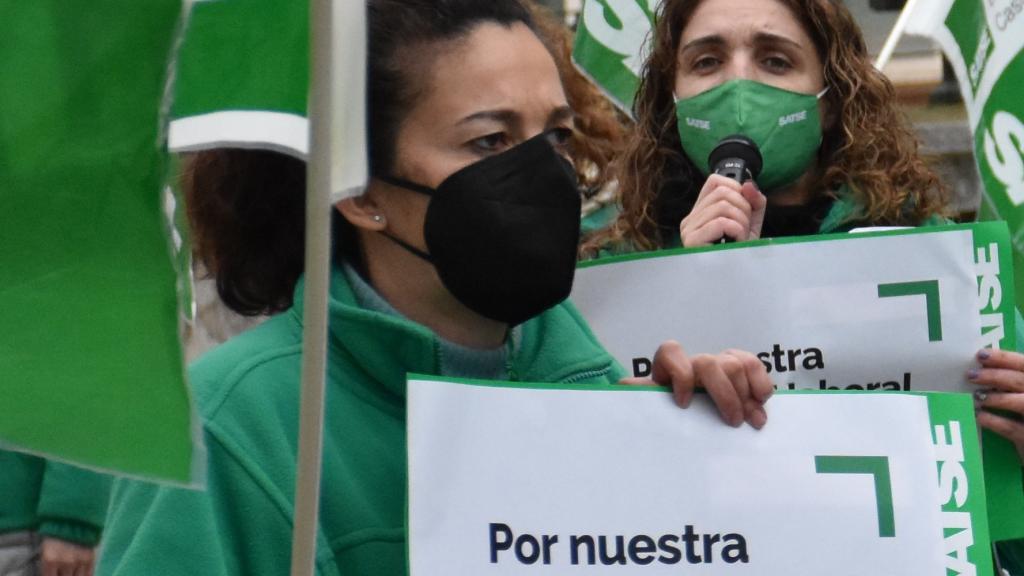 Concentración de Satse por los derechos de los profesionales médicos en Castilla y León