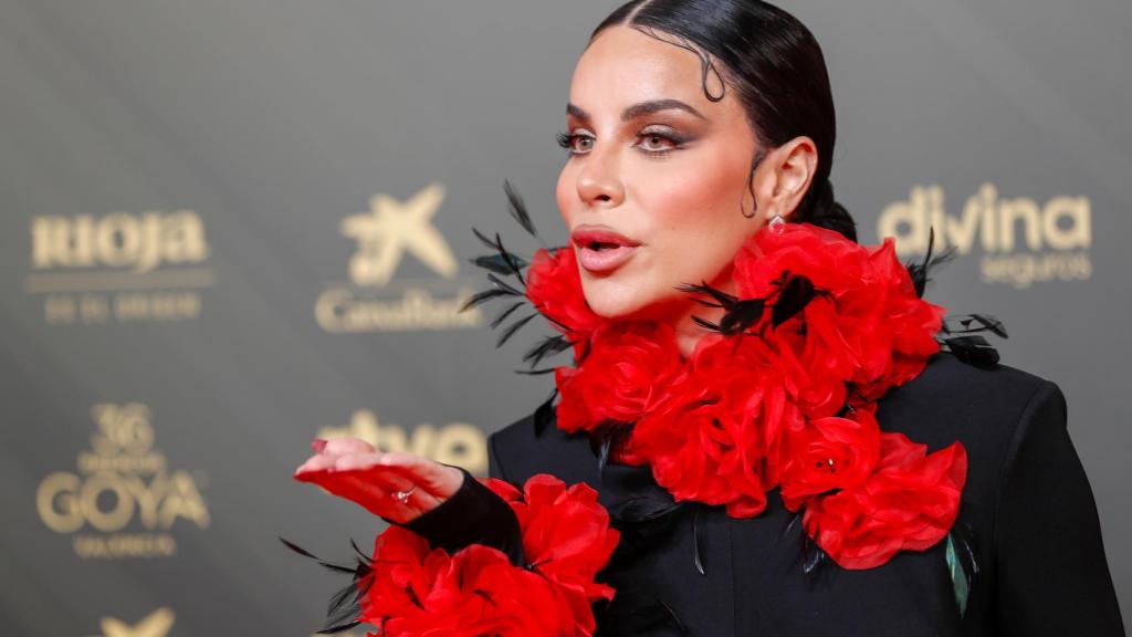 La actriz Carmen Jedet en un evento en Valencia el pasado mes de febrero.