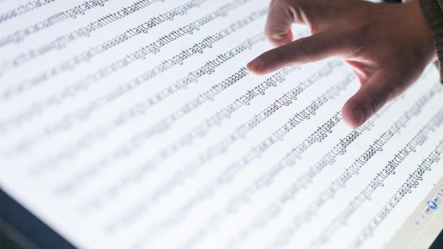 Representación de una secuencia de ADN.