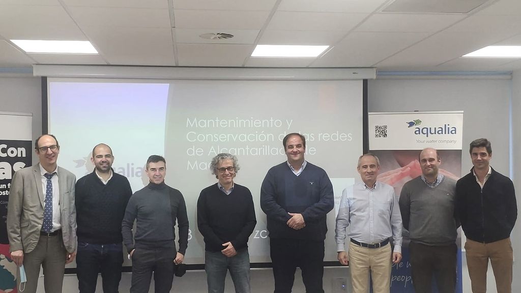 Visita del Ayuntamiento a las instalacionde Aqualia en Madrid