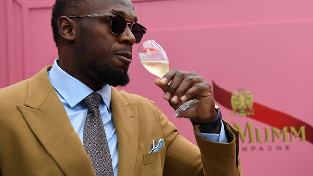 Usain Bolt durante un evento
