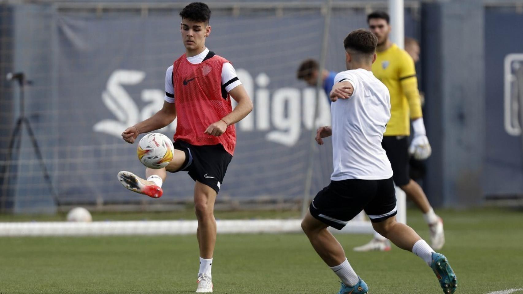 Andrés Caro, en un entrenamiento.