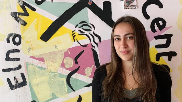 Marushia Monroy, una de las voluntarias del Elna Maternity Center.