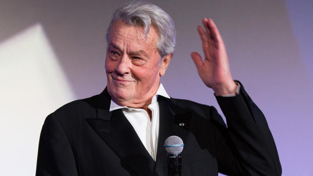 Alain Delon en un evento público en mayo de 2017.