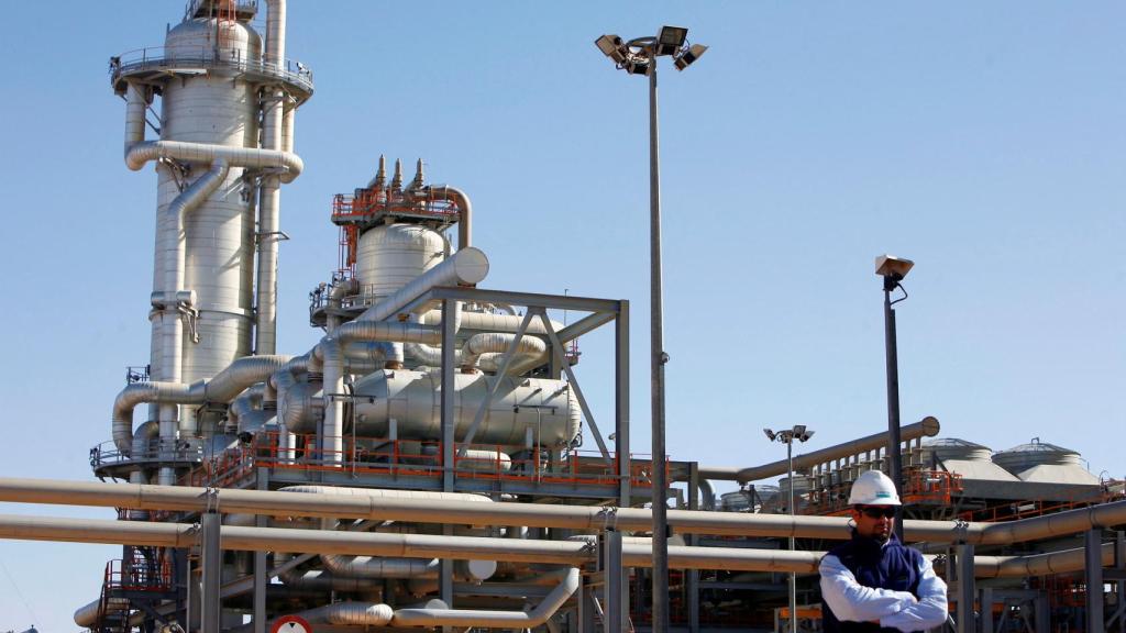 Planta de tratamiento de gas en Argelia.