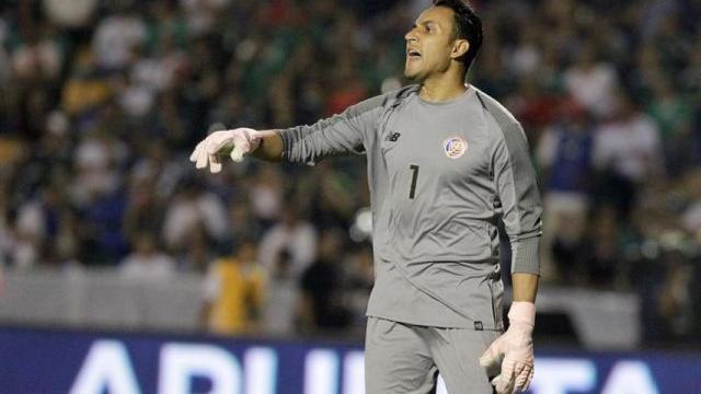Keylor Navas durante un partido de Costa Rica