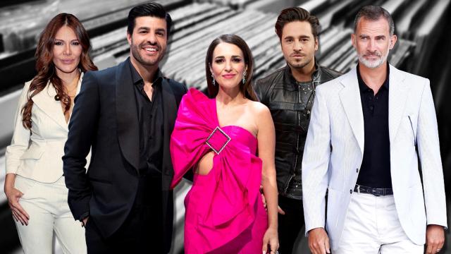 Ivonne Reyes, Miguel Torres, Paula Echevarría, David Bustamante y Felipe VI.