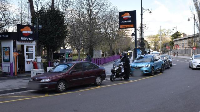 Estación de servicio en Plaza del Poniente de Valladolid