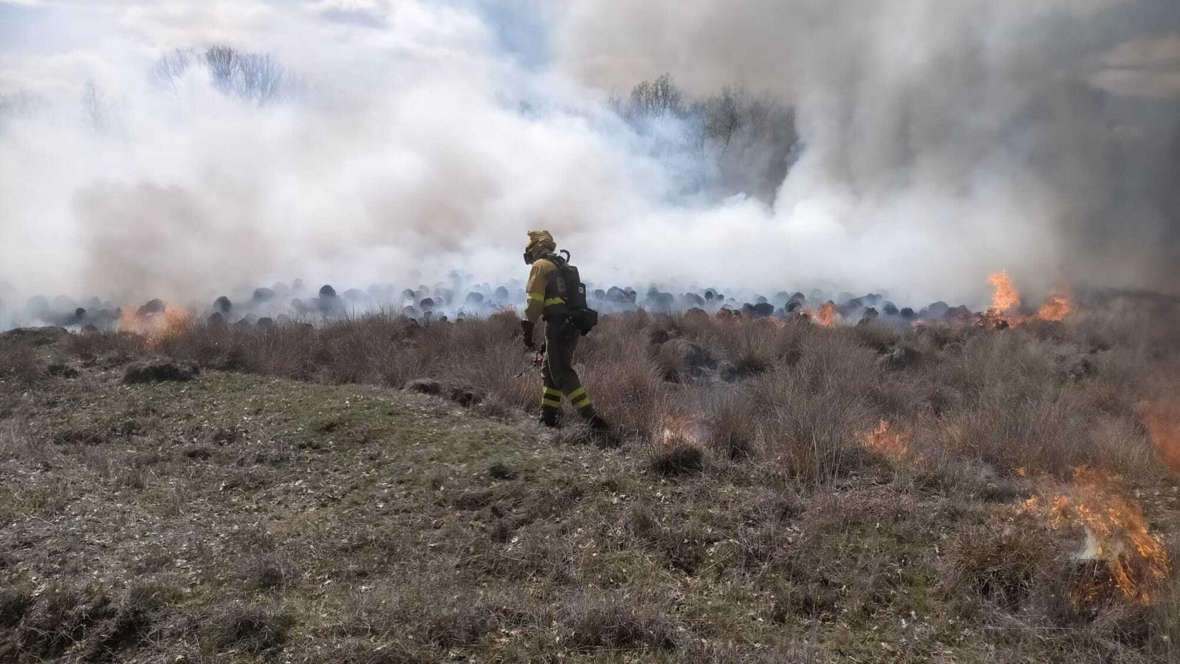 Incendio en San Pedro del Ceque | Foto: @briftabuyo