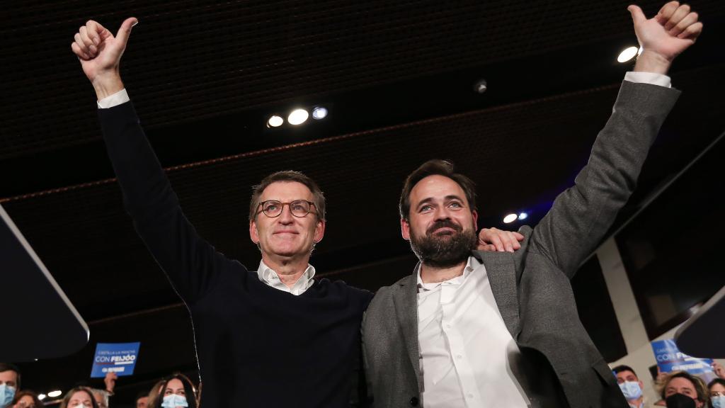 Alberto Núñez Feijóo y Paco Núñez, en una imagen reciente en Toledo