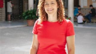 Mar López, en una imagen de archivo en el instituto donde estudió.