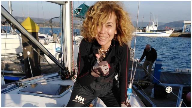 Mercedes Villar en una de sus travesías.