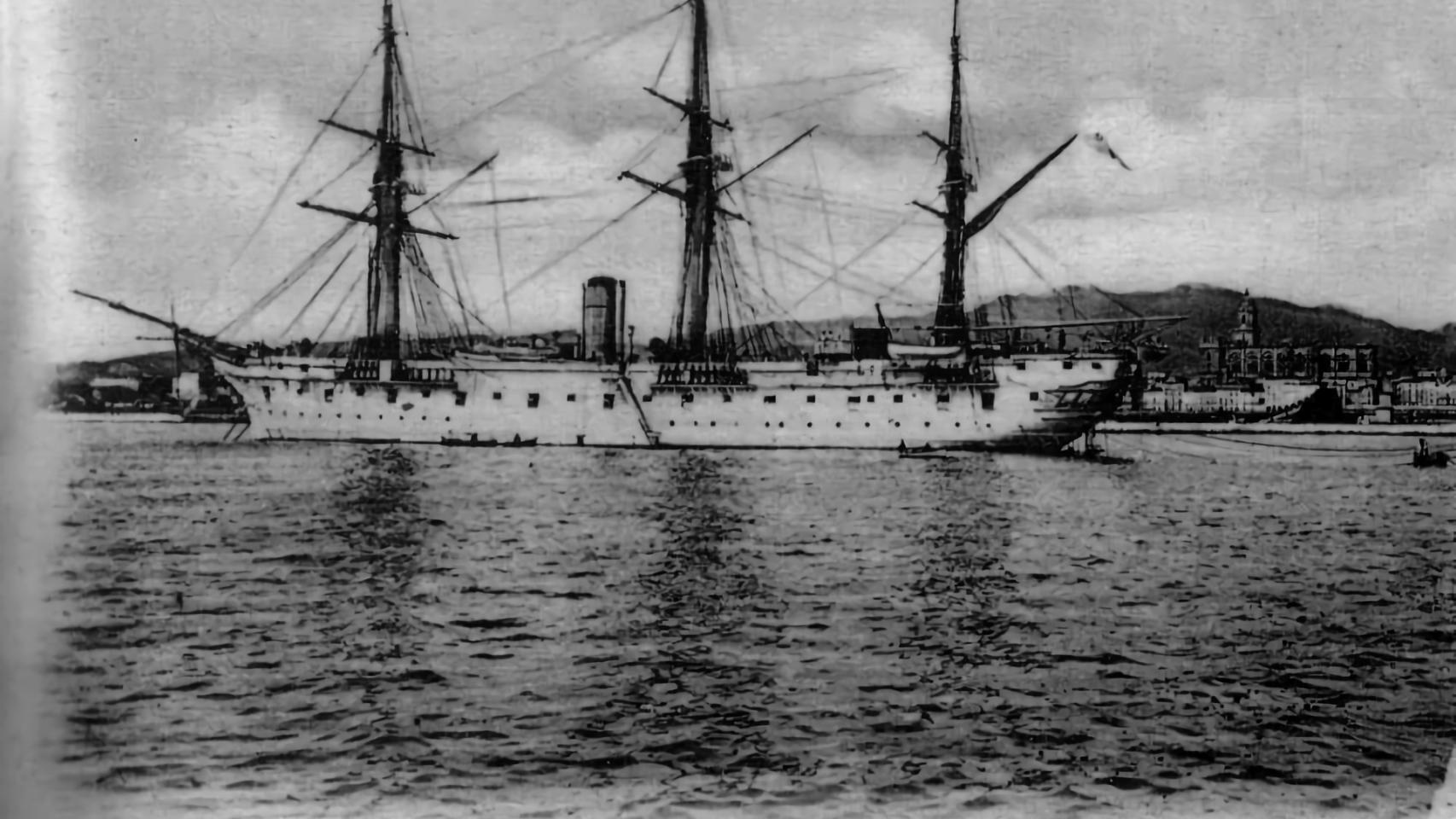 La fragata alemana SMS Gneisenau.