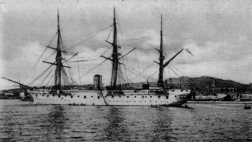 La fragata alemana SMS Gneisenau.