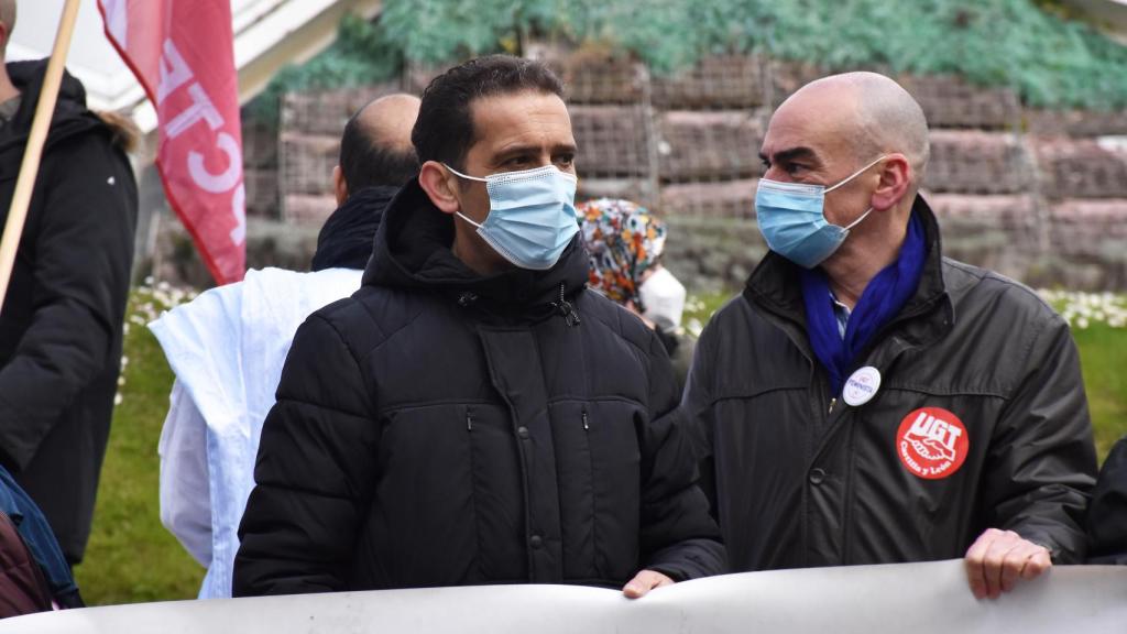 Vicente Andrés, a la izquierda, y Julio César Martín a la derecha