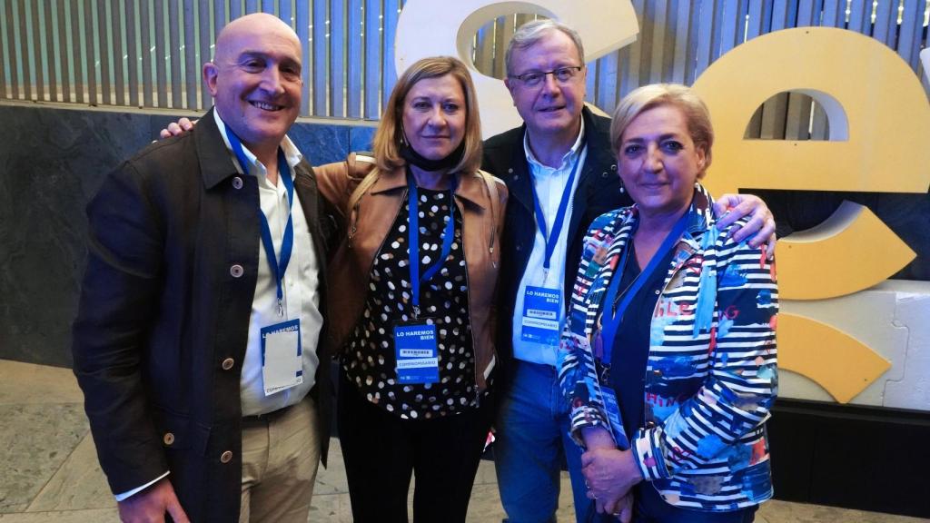 Jesús Julio Carnero, Pilar del Olmo, Antonio Silván y Paloma Sanz