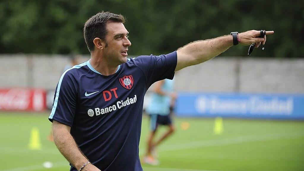 Pablo Guede con el San Lorenzo.