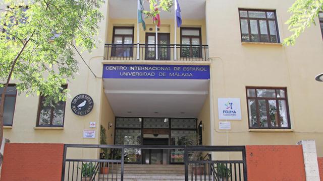 Fachada del Centro Internacional de Español de la Universidad de Málaga en El Palo.