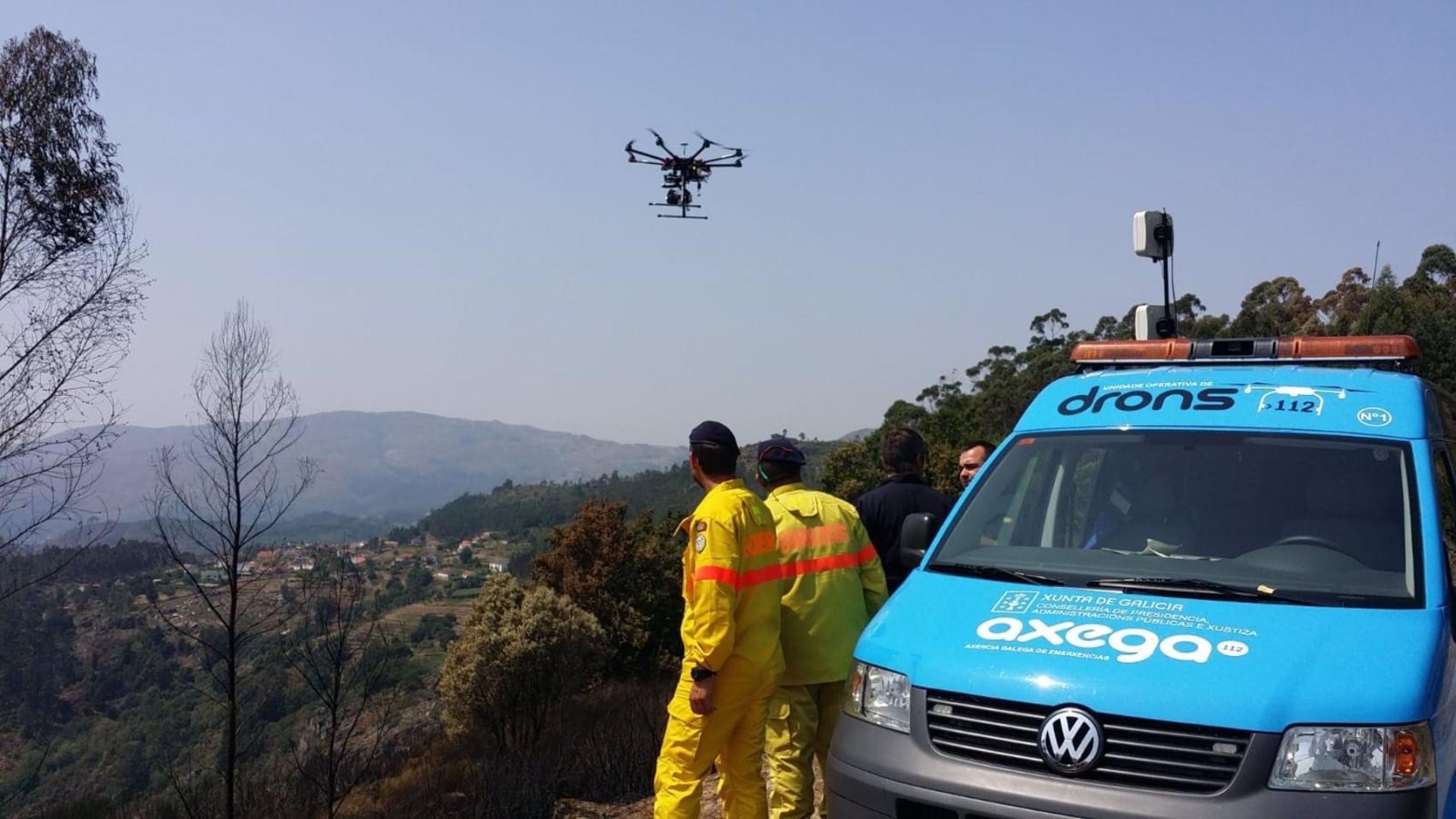 Equipo de drones de la Axega en una imagen de archivo.