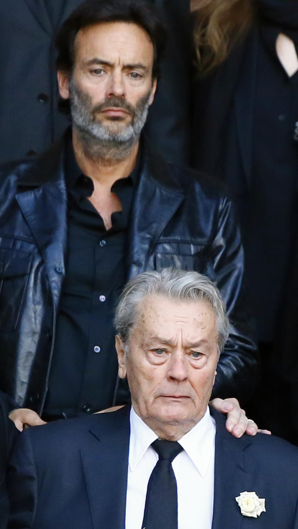 Alain Delon junto a su hijo en una fotografía fechada en 2017.