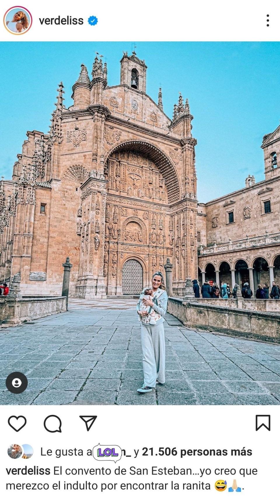 Verdeliss, ante el Convento de San Esteban