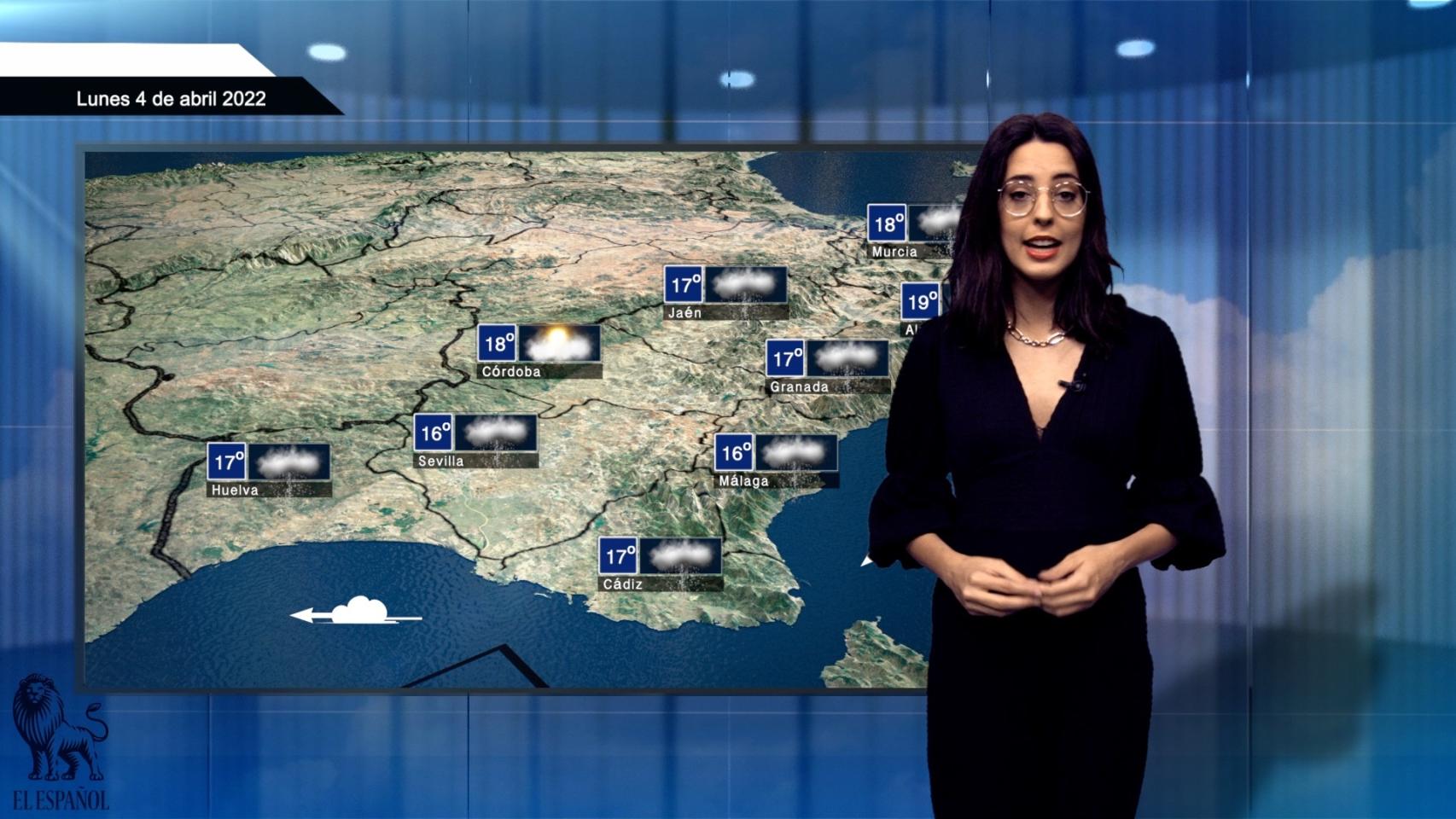 El tiempo para el lunes 4 de abril.