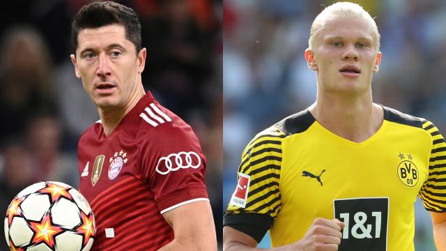 Robert Lewandowski y Erling Haaland