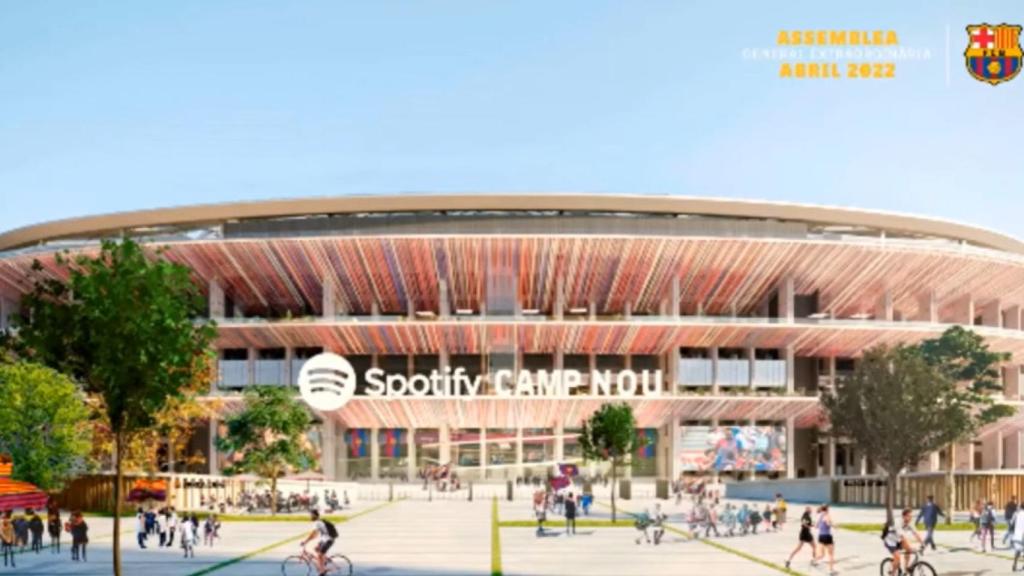 Imagen de cómo se verá el Spotify Camp Nou