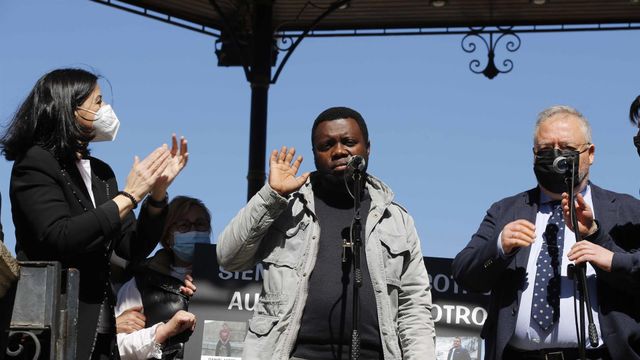 Samuel Kwesi, uno de los tres supervivientes del ‘Villa de Pitanxo’.