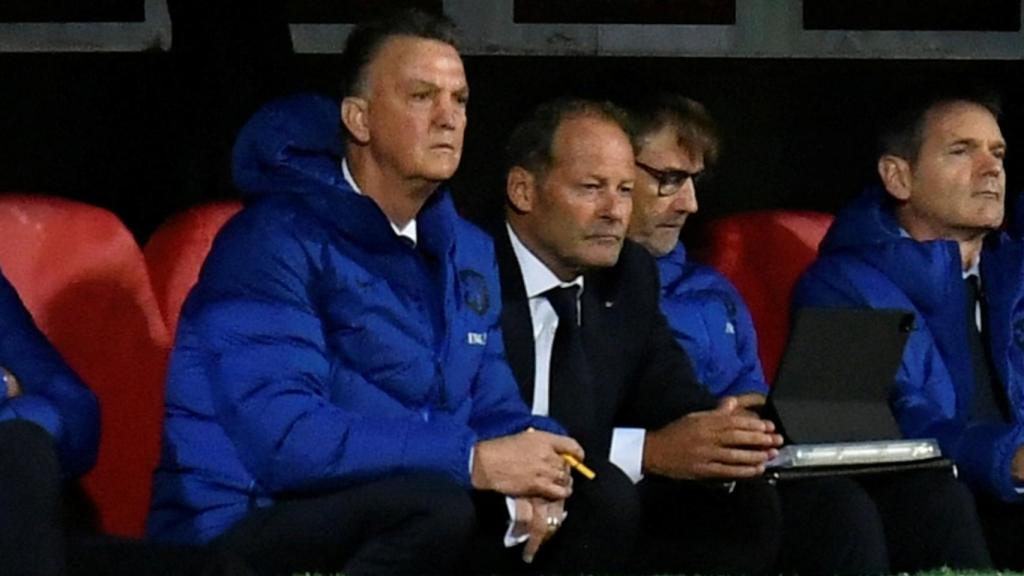 Van Gaal en el banquillo de Países Bajos