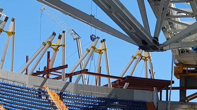 Zona en la que se situará uno de los skybar del Santiago Bernabéu