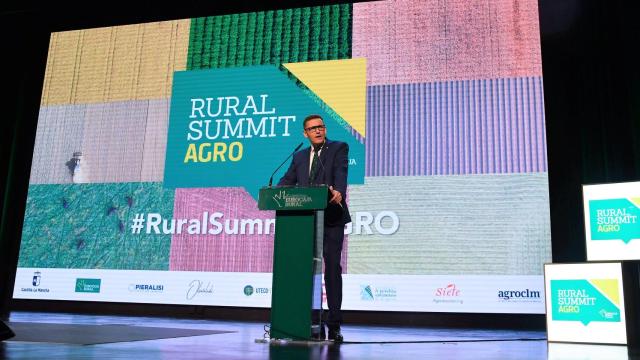 Víctor Manuel Martín, director general de Eurocaja Rural, durante la inauguración del evento