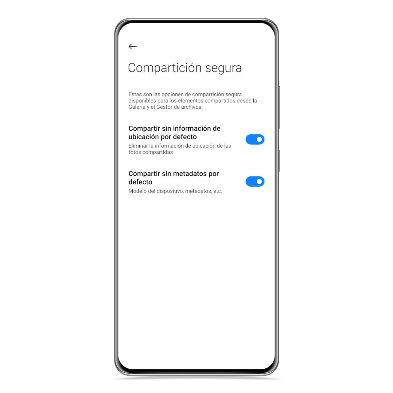 Compartición segura en Xiaomi