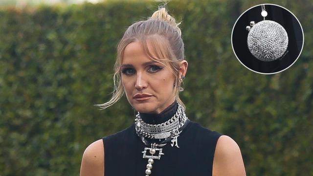 Ashlee Simpson en la fiesta de los Grammy.