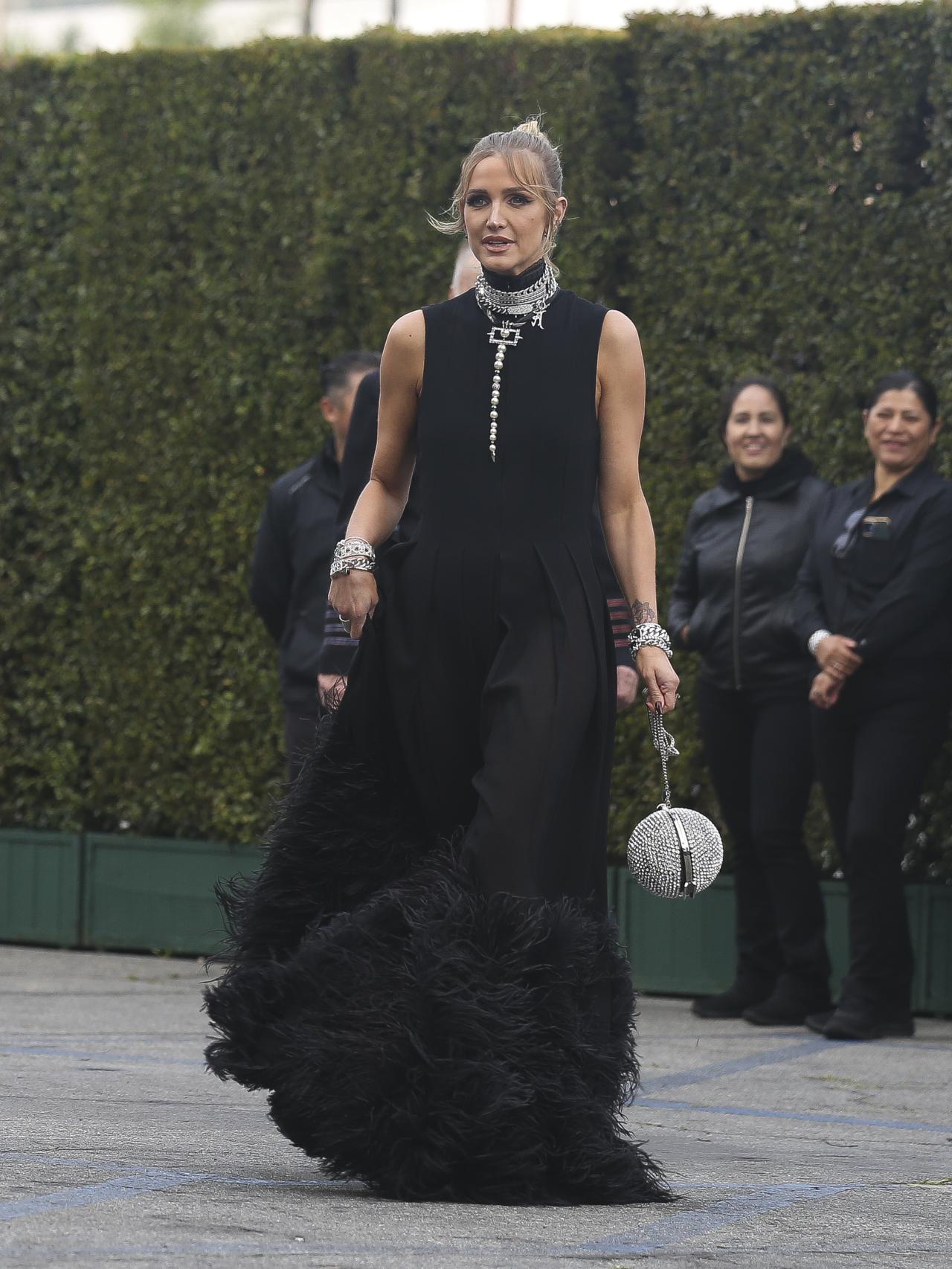 Ashlee Simpson en la fiesta posterior a los Grammy.