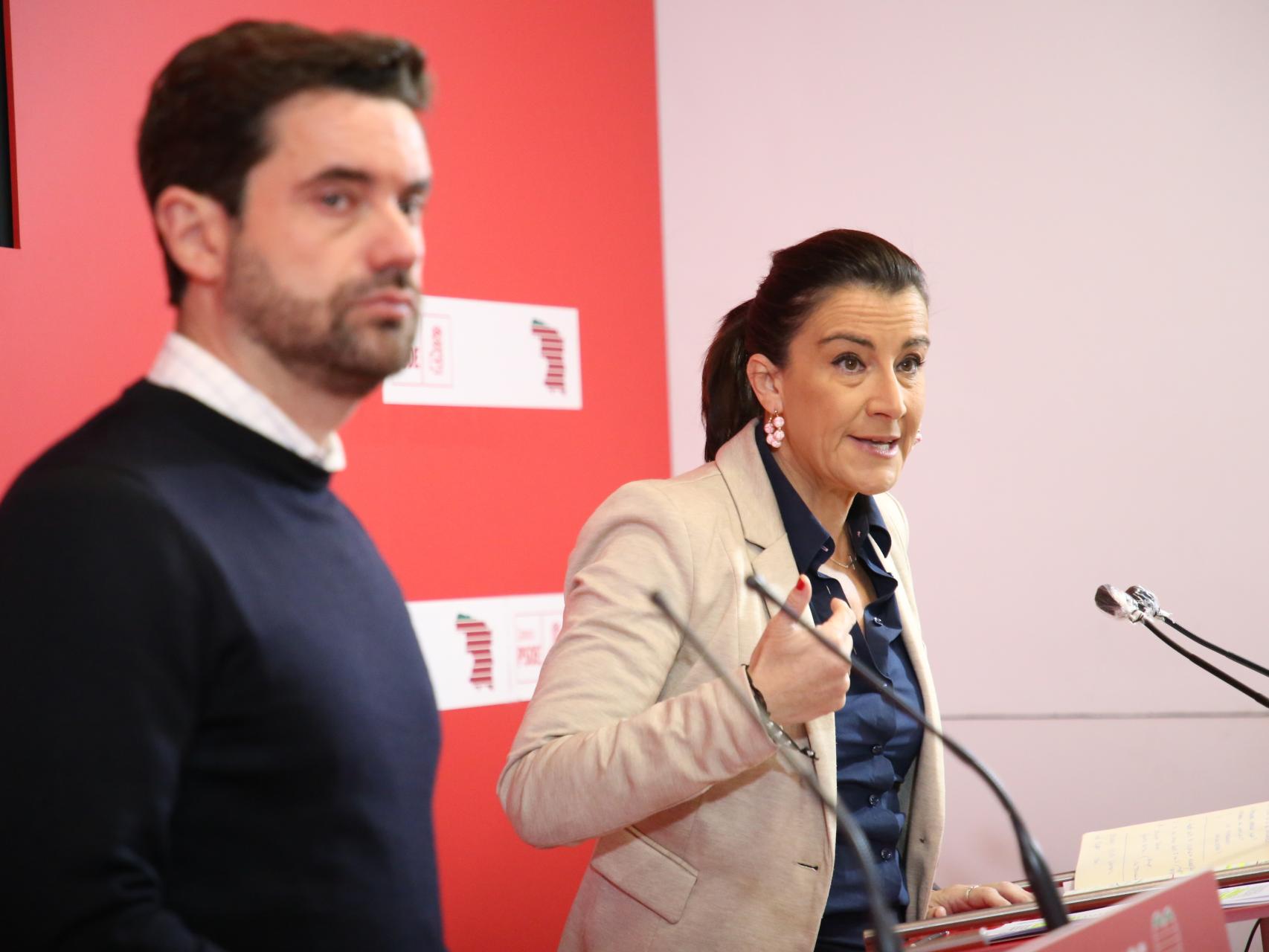 Ana Sánchez en la rueda de prensa de este lunes en la que ha analizado la actualidad política de Castilla y León