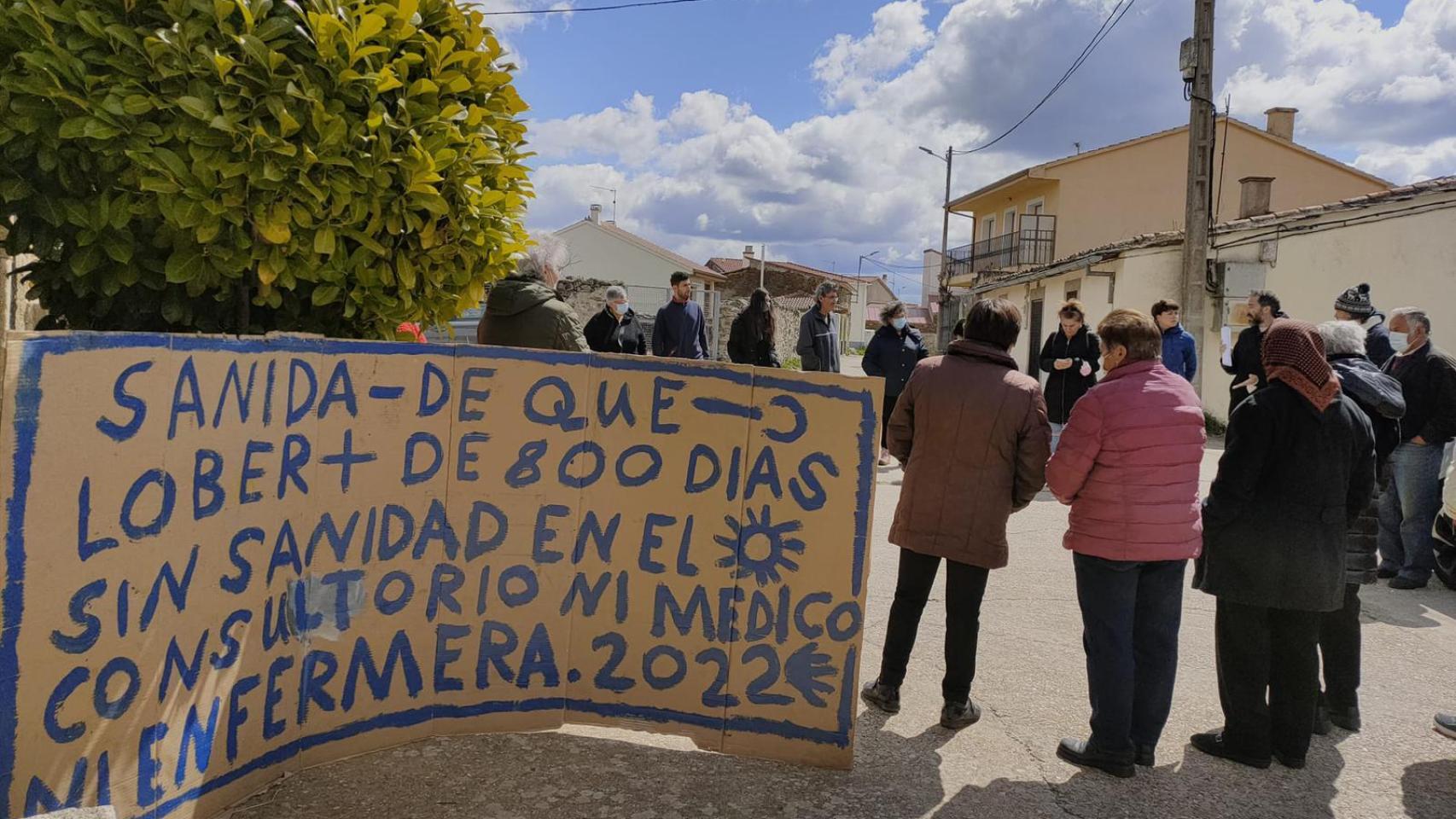 Manifestación de sanidad en Lober
