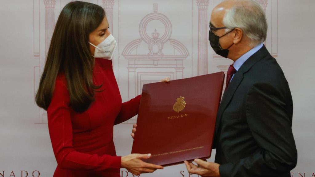La reina Letizia en la entrega de los Premios Luis Carandell de Periodismo Parlamentario.