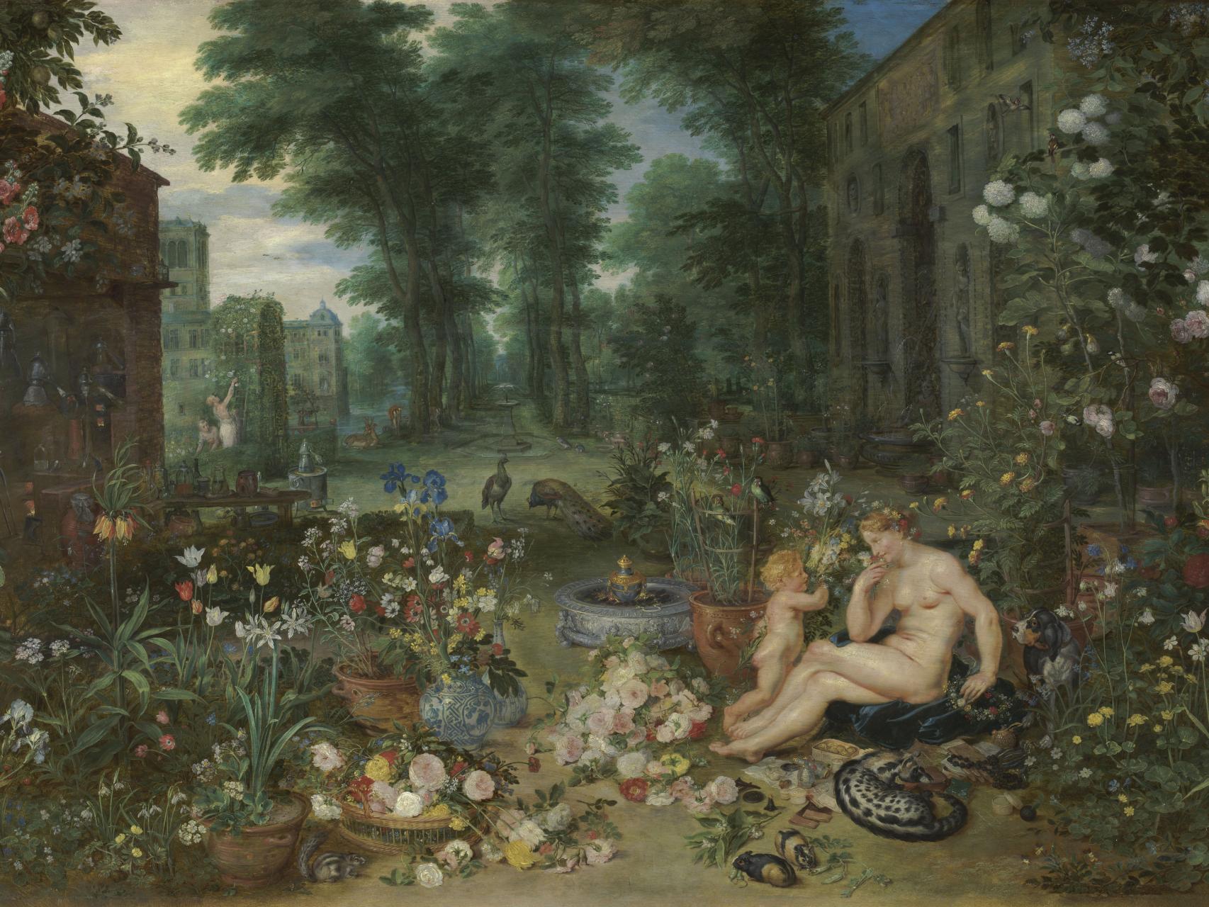 Jan Brueghel el Viejo y Rubens: 'El olfato', 1618