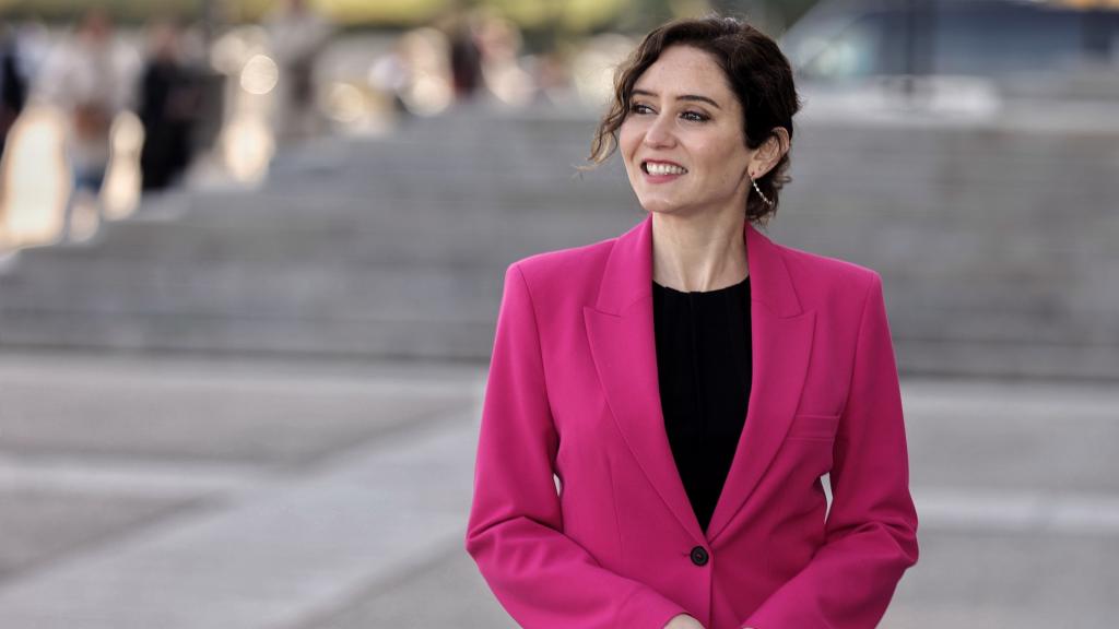 La presidenta de la Comunidad de Madrid, Isabel Díaz Ayuso, este lunes en la Catedral de la Almudena.