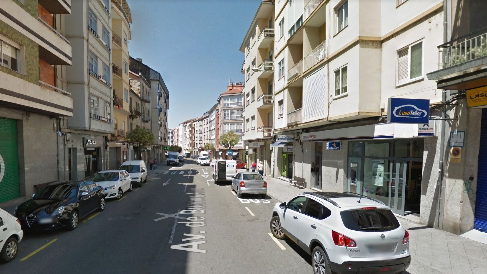 Avenida Buenos Aires en Ourense, donde sucedió el accidente.