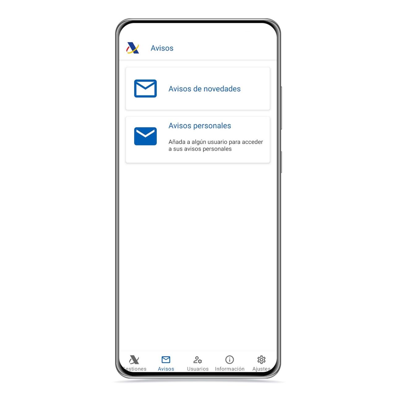 Avisos app Hacienda