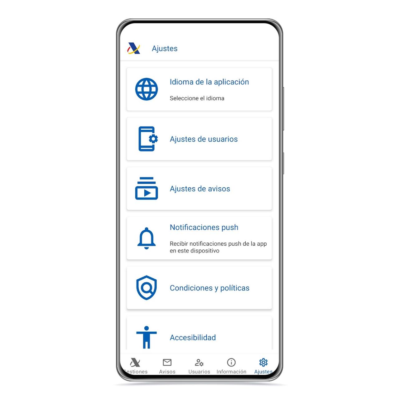 Ajustes app Agencia Tributaria
