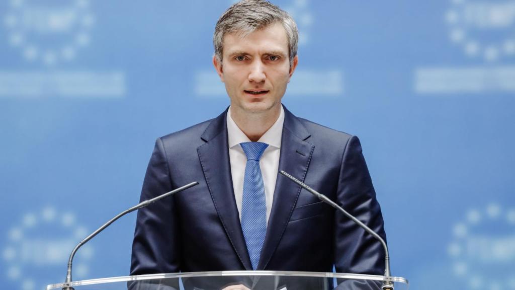 El número dos de la embajada de Ucrania en España, Dmitri Matyushenko. EP