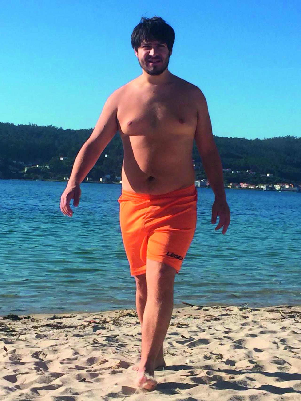 Roberto antes de su cambio físico.
