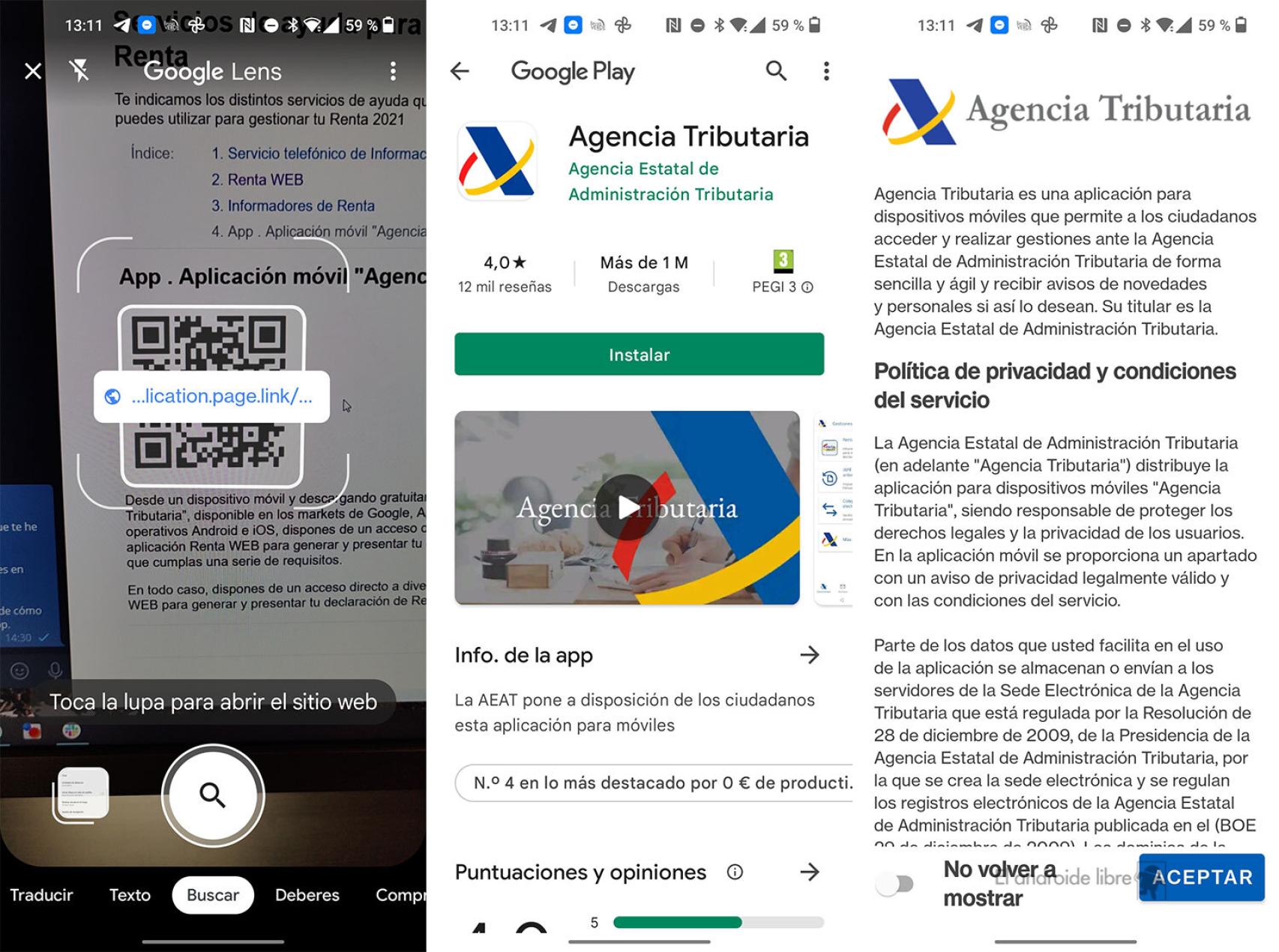 Aplicación de la Agencia Tributaria