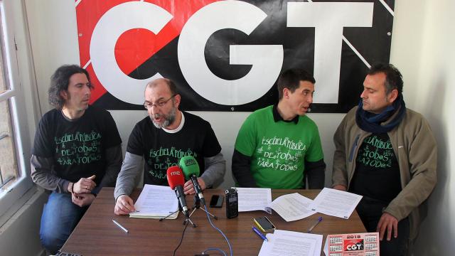 Representantes de CGT en una imagen de archivo.